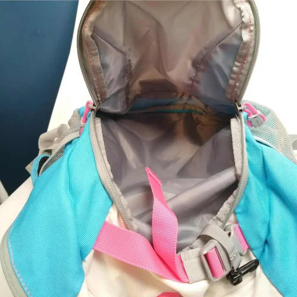 Lands End Kids Backpack Teal Pink Blue School Bag Travel Bright